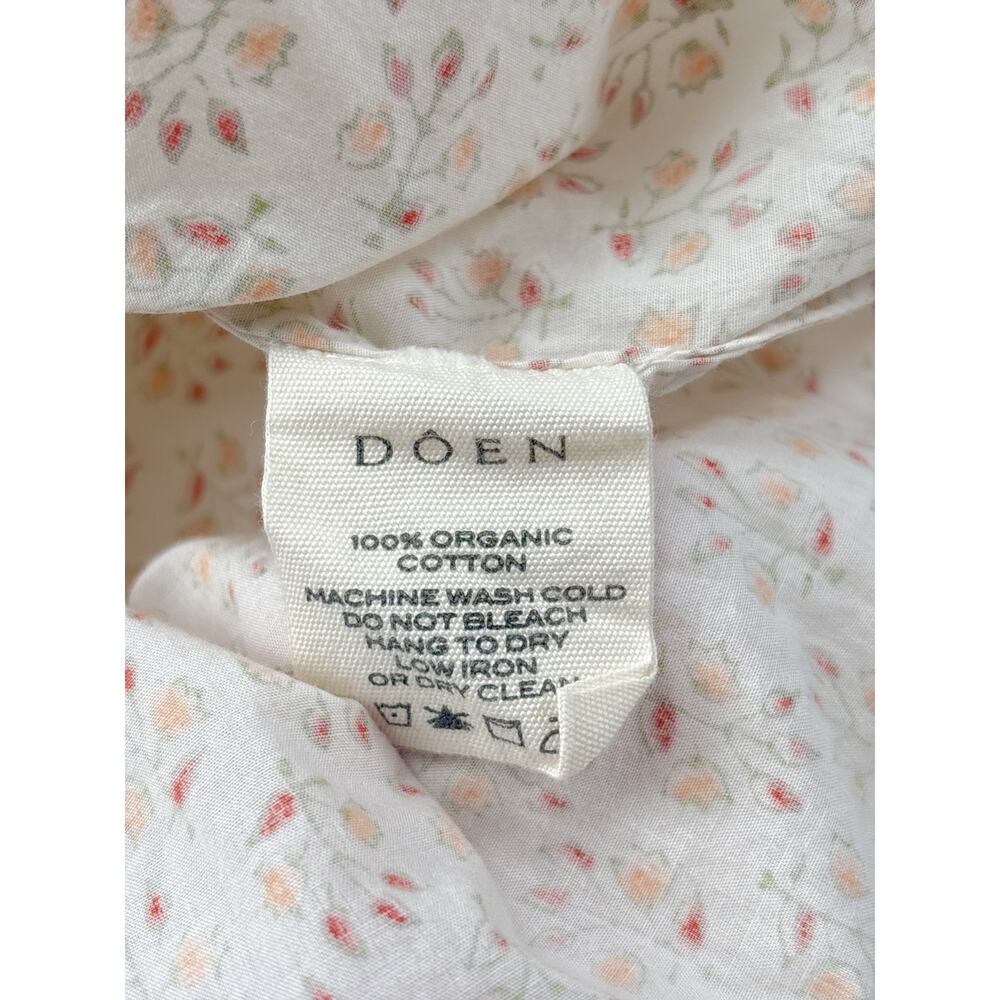 DOEN Joyce Short Sleeve Blouse in Spring Elderberry Floral Print Size Medium - Picture 7 of 10